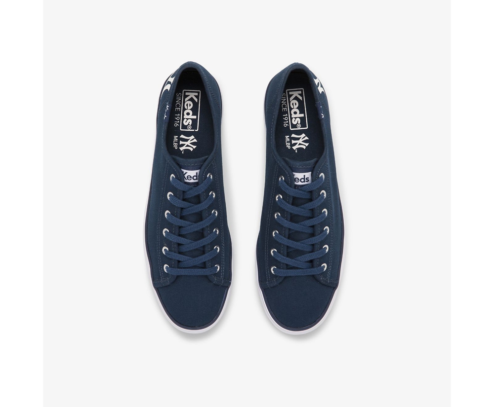 Keds Womens Sneakers Navy - Triple Kick MLB® - 798KWLYBM